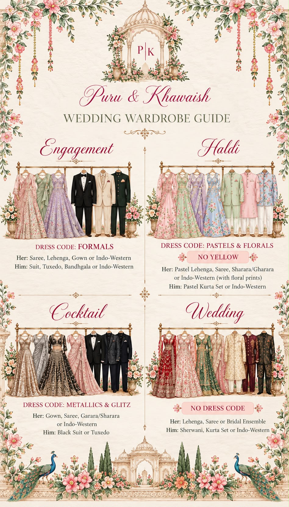 Wedding guest wardrobe inspiration